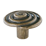 Cabinet Knob - Antique Brass Finish - 4